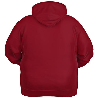 Medium Dark Red Hoodie (C0M100Y75K60) - Ghost Back PLUS