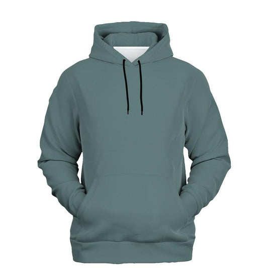 Medium Dark Shaded Blue-Green Gray Hoodie (C30M0Y15K60) - Ghost Front