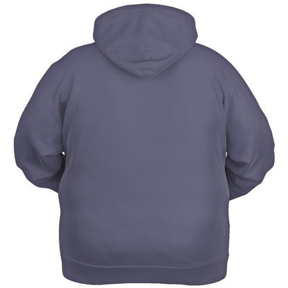 Medium Dark Shaded Blue Gray Hoodie (C30M30Y0K60) - Ghost Back PLUS