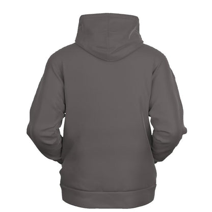 Medium Dark Shaded Brown Hoodie (C30M30Y30K60) - Ghost Back