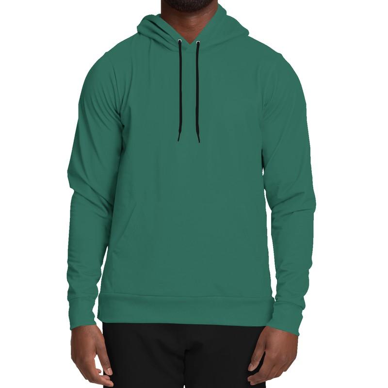 Medium Dark Shaded Green Hoodie (C60M0Y45K60) - Man Front