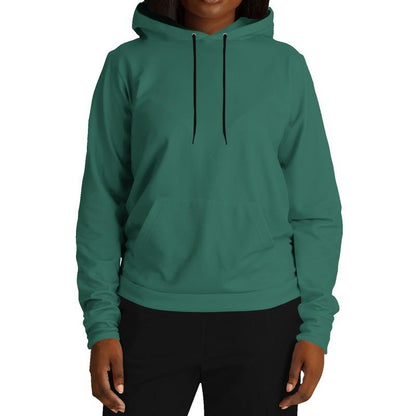 Medium Dark Shaded Green Hoodie (C60M0Y45K60) - Woman Front