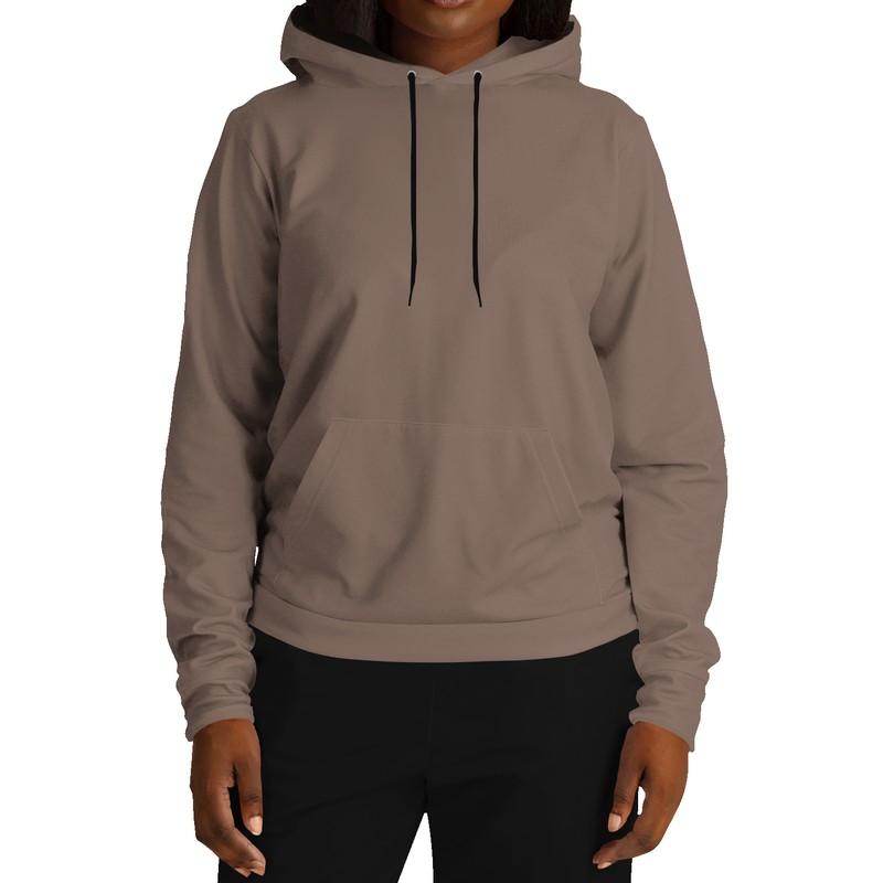 Medium Dark Shaded Orange Brown Hoodie (C0M22Y30K60) - Woman Front