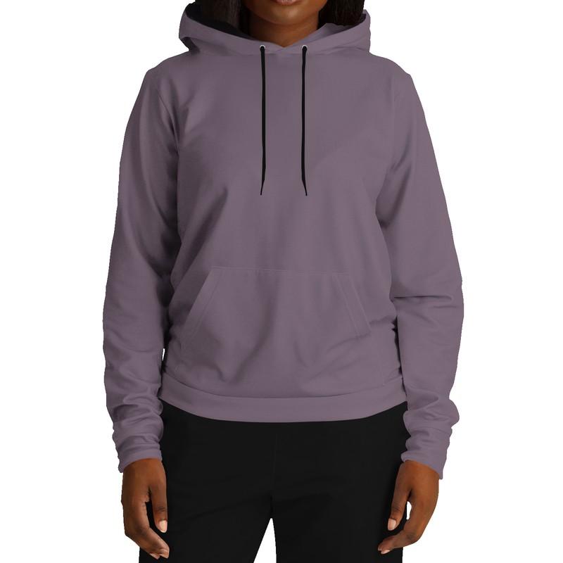 Medium Dark Shaded Purple Gray Hoodie (C8M30Y0K60) - Woman Front