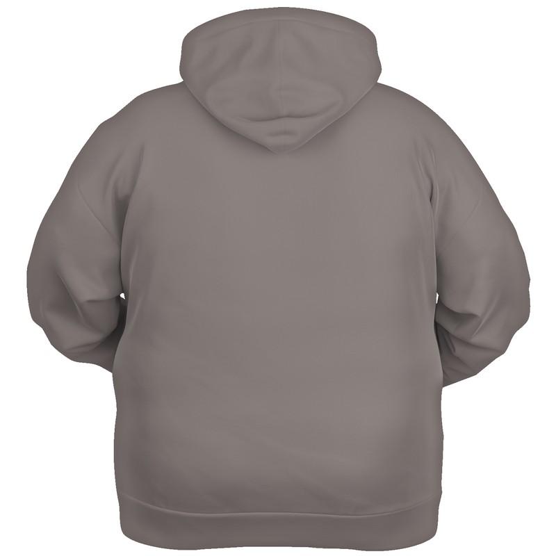 Medium Dark Shaded Red Brown Hoodie (C0M10Y10K60) - Ghost Back PLUS