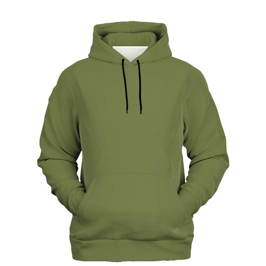 Medium Dark Shaded Warm Green Hoodie (C15M0Y60K60) - Ghost Front