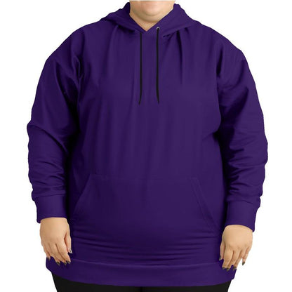 Medium Dark Violet Hoodie (C88M100Y0K60) - Woman Front PLUS