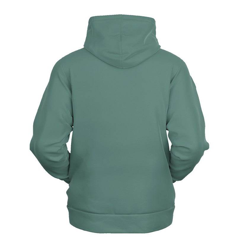 Medium Fully-Muted Blue-Green Hoodie (BG-FM-ME) - Ghost Back