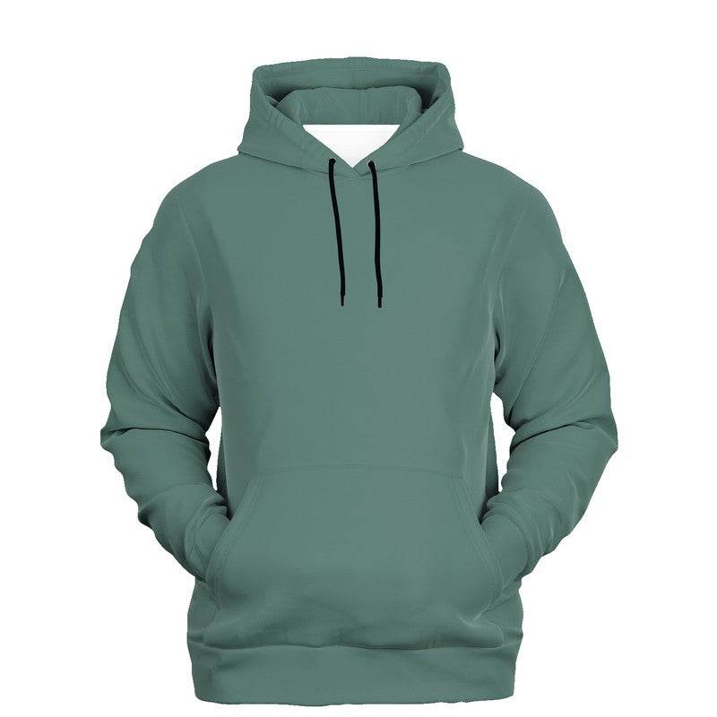 Medium Fully-Muted Blue-Green Hoodie (BG-FM-ME) - Ghost Front