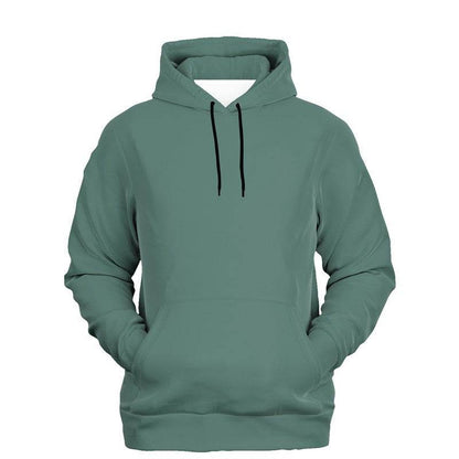 Medium Fully-Muted Blue-Green Hoodie (BG-FM-ME) - Ghost Front