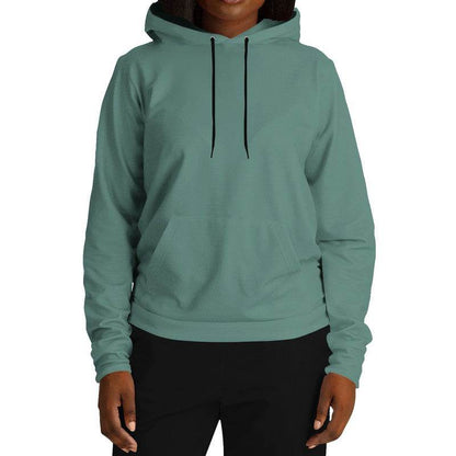 Medium Fully-Muted Blue-Green Hoodie (BG-FM-ME) - Woman Front