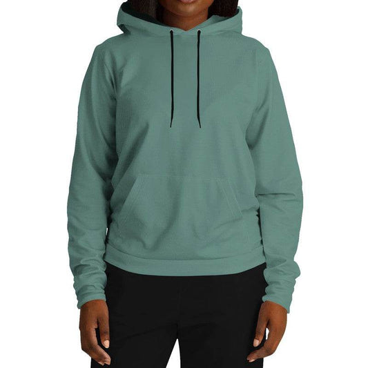 Medium Fully-Muted Blue-Green Hoodie (BG-FM-ME) - Woman Front