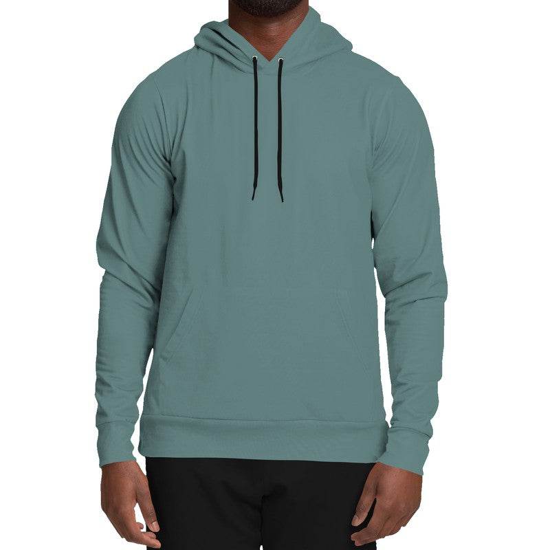 Medium Fully-Muted Blue-Green Hoodie (CBG2-FM-ME) - Man Front