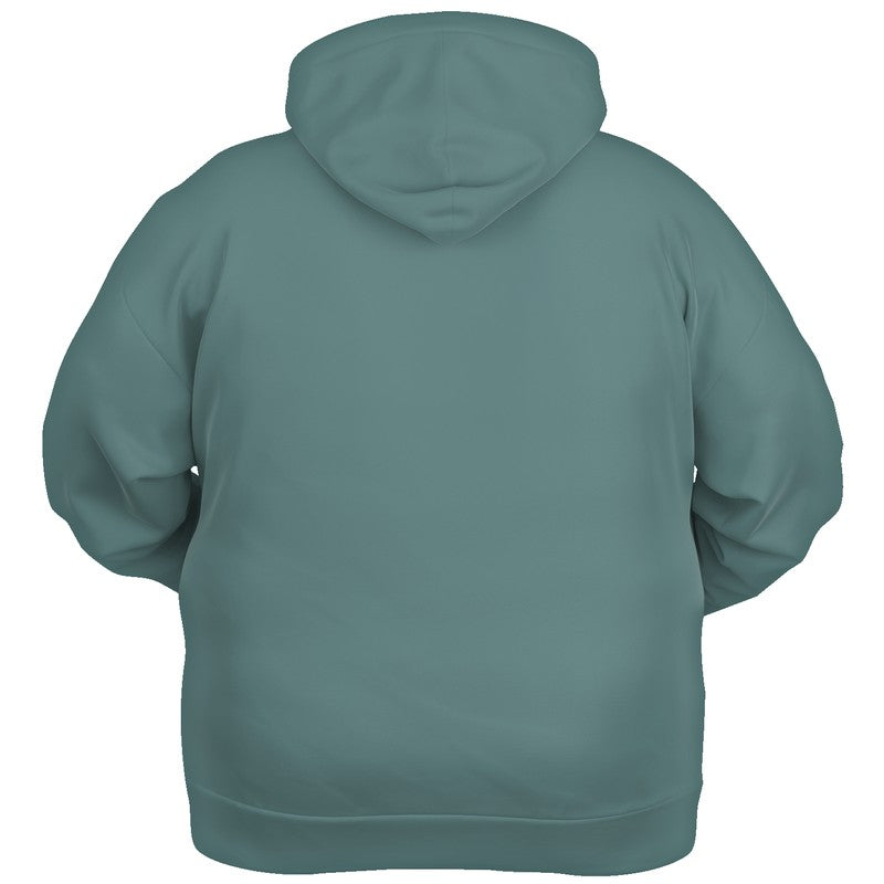 Medium Fully-Muted Blue-Green Hoodie PLUS (CBG2-FM-ME) - Ghost Back PLUS
