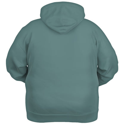 Medium Fully-Muted Blue-Green Hoodie PLUS (CBG2-FM-ME) - Ghost Back PLUS