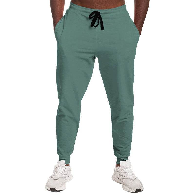 Medium Fully-Muted Blue-Green Joggers (BG-FM-ME) - Man Front