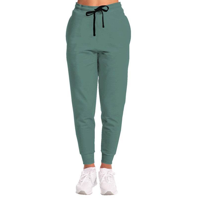 Medium Fully-Muted Blue-Green Joggers (BG-FM-ME) - Woman Front