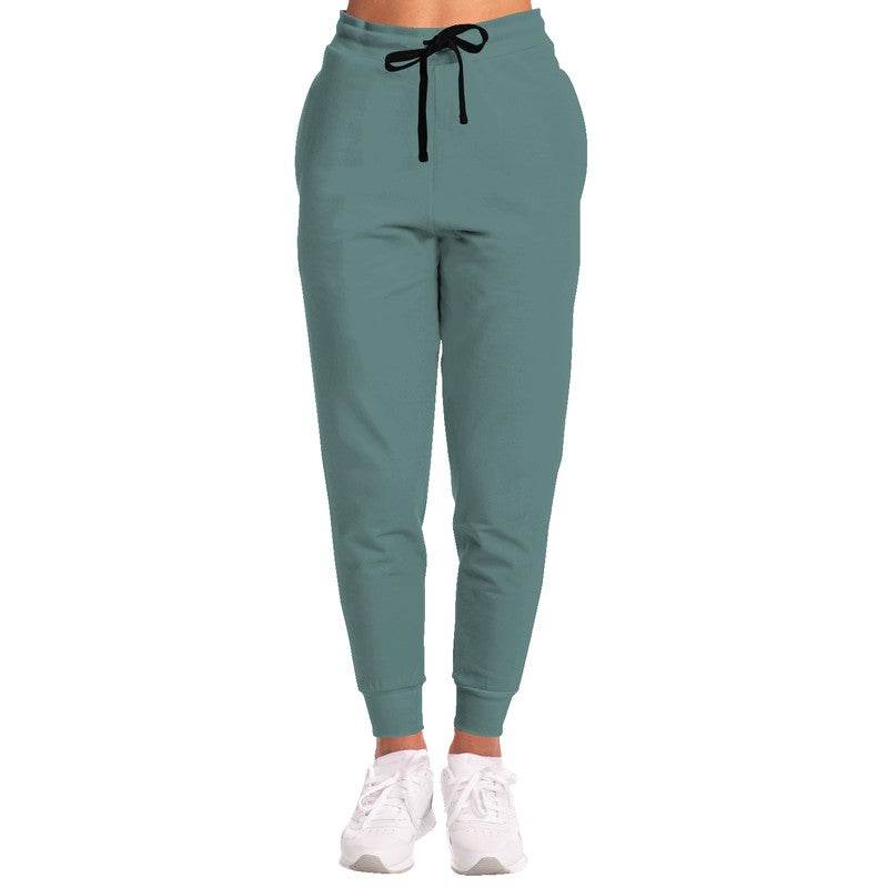 Medium Fully-Muted Blue-Green Joggers (CBG2-FM-ME) - Woman Front