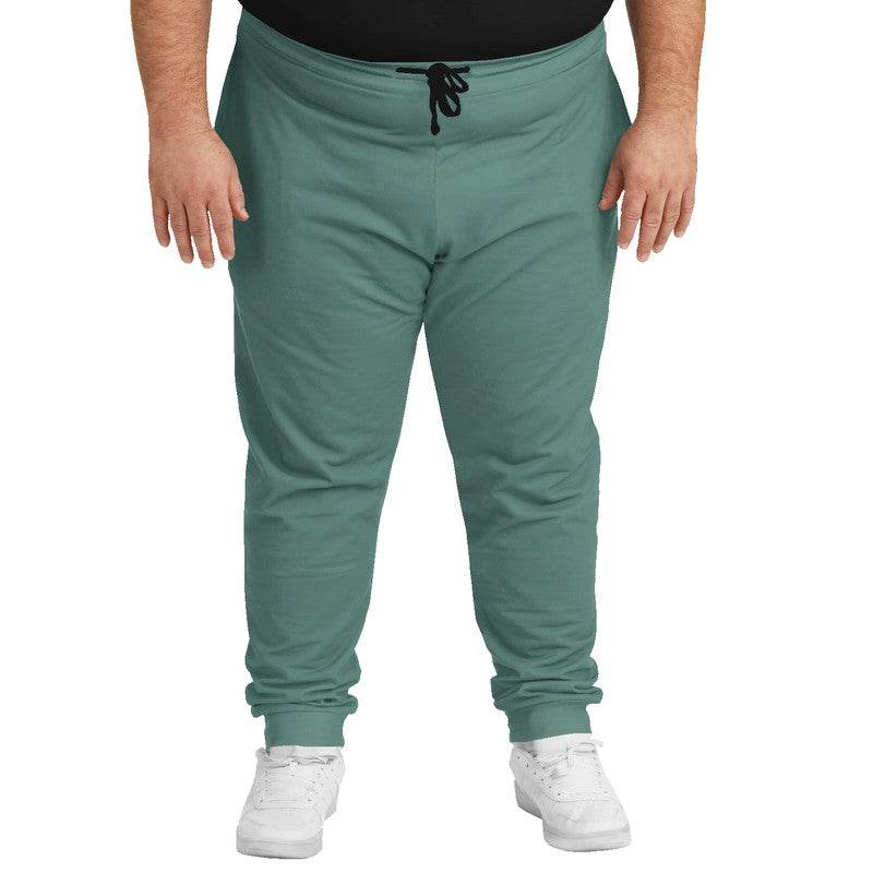 Medium Fully-Muted Blue-Green Joggers PLUS (BG-FM-ME) - Man Front PLUS
