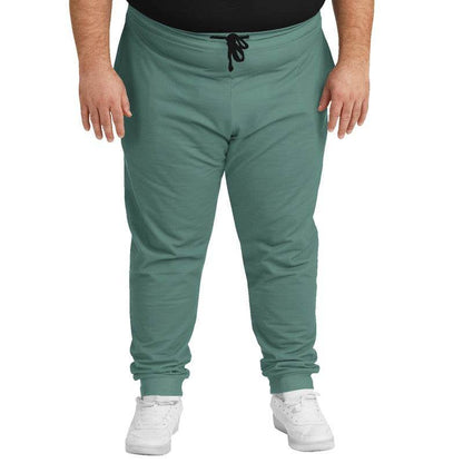 Medium Fully-Muted Blue-Green Joggers PLUS (BG-FM-ME) - Man Front PLUS