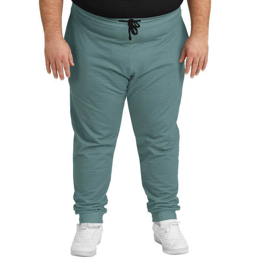 Medium Fully-Muted Blue-Green Joggers PLUS (CBG2-FM-ME) - Man Front PLUS