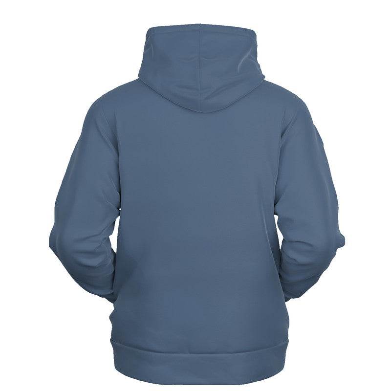Medium Fully-Muted Blue Hoodie (IB2-FM-ME) - Ghost Back
