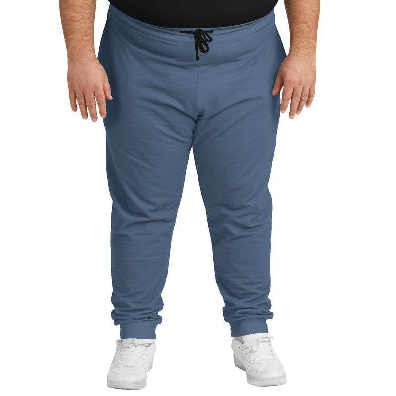Medium Fully-Muted Blue Joggers PLUS (IB2-FM-ME) - Man Front PLUS