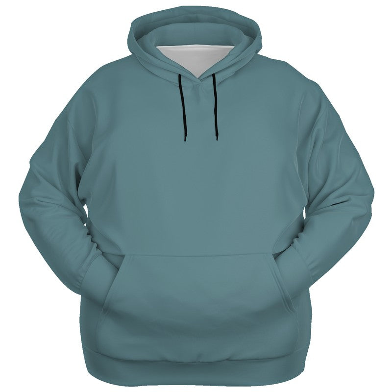 Medium Fully-Muted Cyan Hoodie PLUS (C-FM-ME) - Ghost Front PLUS