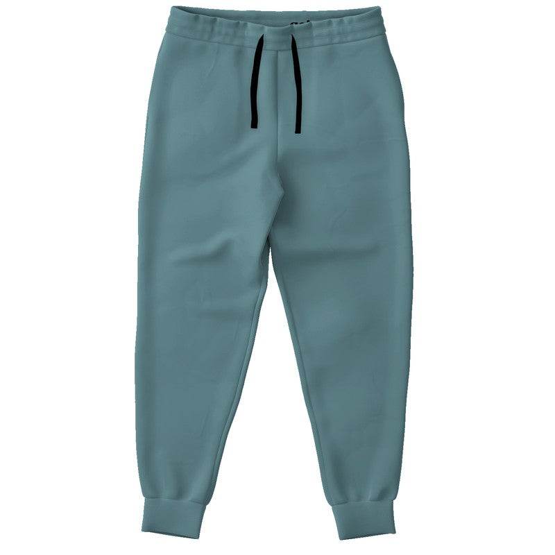 Medium Fully-Muted Cyan Joggers (C-FM-ME) - Front
