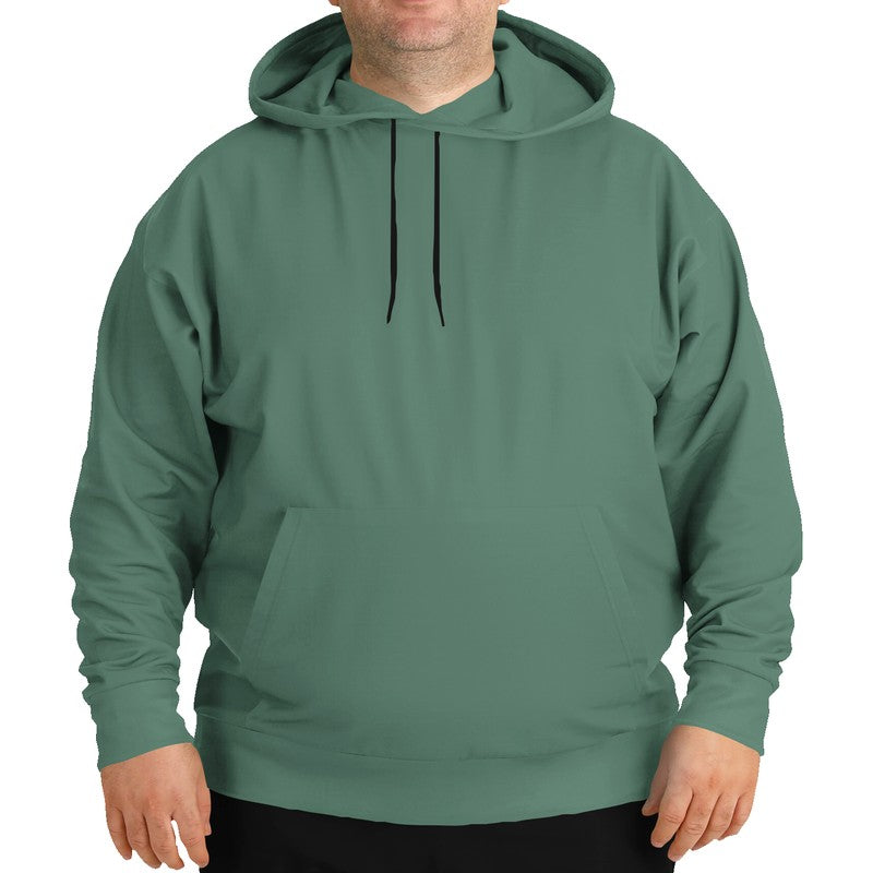 Medium Fully-Muted Green Hoodie PLUS (BGG2-FM-ME) - Man Front PLUS