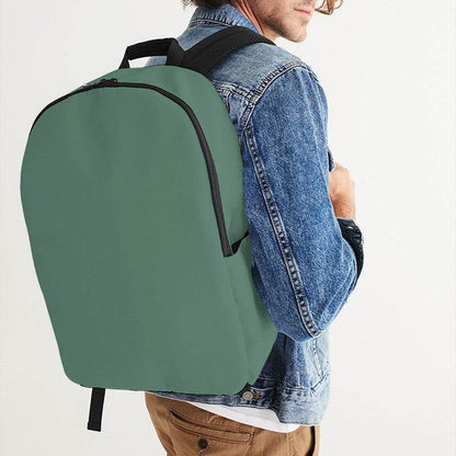 Medium Fully-Muted Green Waterproof Backpack (BGG2-FM-ME) - Man CloseUp