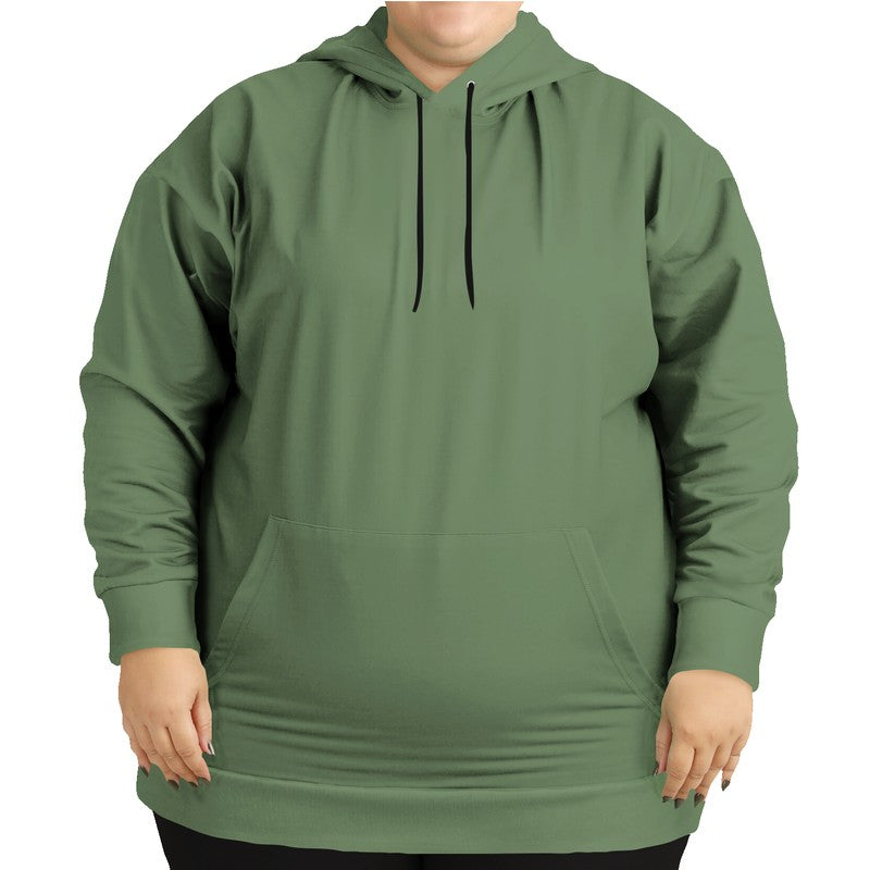 Medium Fully-Muted Lime Hoodie PLUS (GL2-FM-ME) - Woman Front PLUS