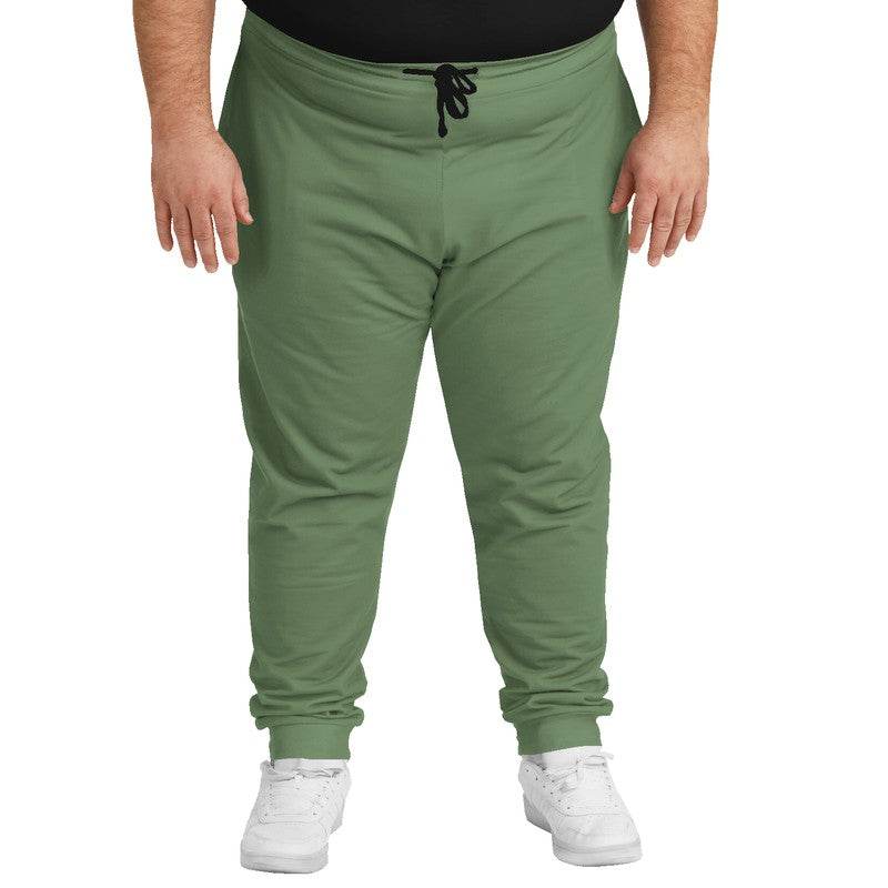 Medium Fully-Muted Lime Joggers PLUS (GL2-FM-ME) - Man Front PLUS