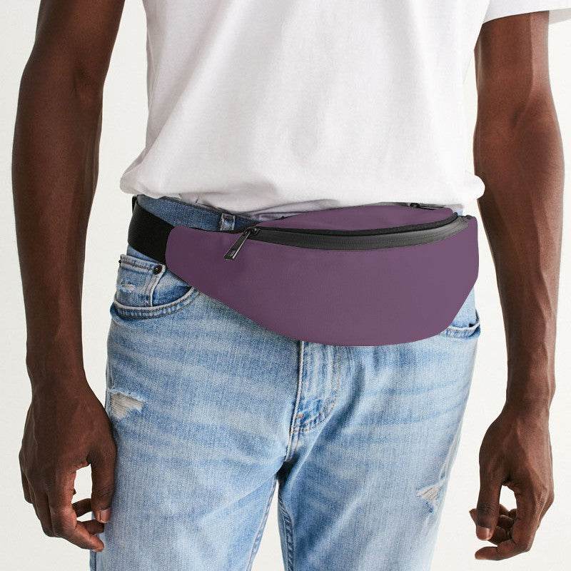 Medium Fully-Muted Magenta Belt Bag (M-FM-ME) - Man Front CloseUp