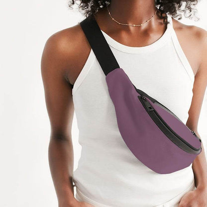 Medium Fully-Muted Magenta Belt Bag (PIM2-FM-ME) - Woman Front CloseUp