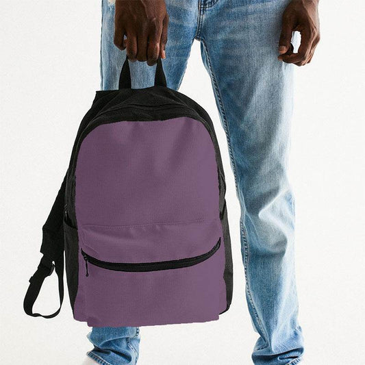 Medium Fully-Muted Magenta Canvas Backpack (M-FM-ME) - Man Holding