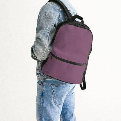 Medium Fully-Muted Magenta Canvas Backpack (PIM2-FM-ME) - Man Back CloseUp