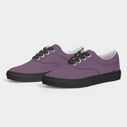 Medium Fully-Muted Magenta Men's Canvas Sneakers (M-FM-ME) - Side 3