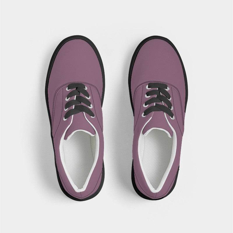 Medium Fully-Muted Magenta Men's Canvas Sneakers (PIM2-FM-ME) - Top