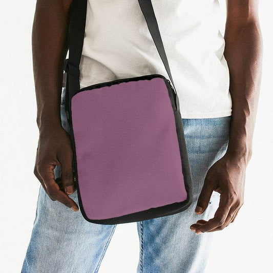 Medium Fully-Muted Magenta Messenger Pouch (PIM2-FM-ME) - Man Front CloseUp