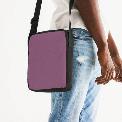 Medium Fully-Muted Magenta Messenger Pouch (PIM2-FM-ME) - Man Side CloseUp