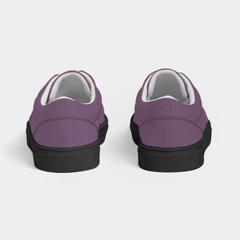 Medium Fully-Muted Magenta Women's Canvas Sneakers (M-FM-ME) - Back