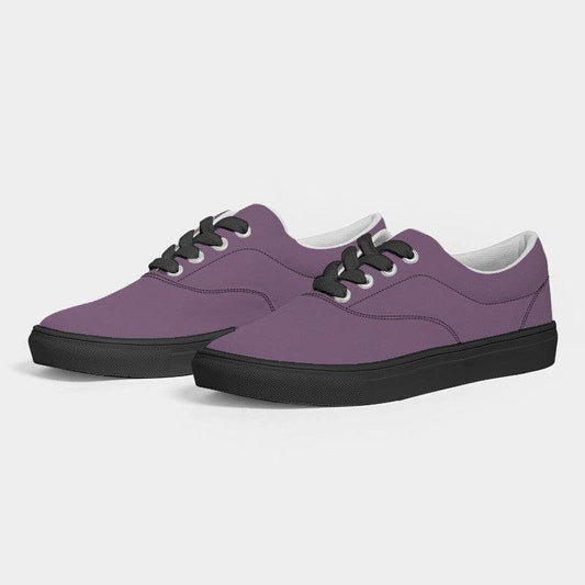 Medium Fully-Muted Magenta Women's Canvas Sneakers (M-FM-ME) - Side 3