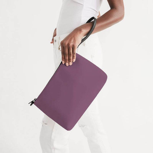 Medium Fully-Muted Magenta Zip Pouch (PIM2-FM-ME) - Side Holding