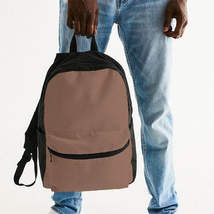 Medium Fully-Muted Orange Canvas Backpack (OR2-FM-ME) - Man Holding