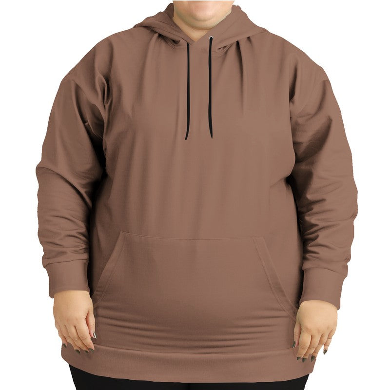 Medium Fully-Muted Orange Hoodie PLUS (OR2-FM-ME) - Woman Front PLUS