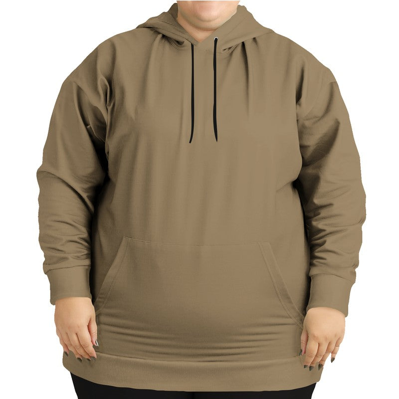 Medium Fully-Muted Orange Hoodie PLUS (YO2-FM-ME) - Woman Front PLUS