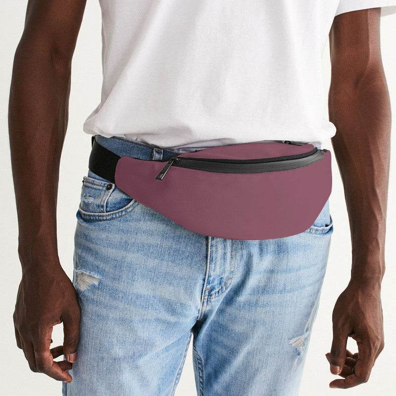 Medium Fully-Muted Pink Belt Bag (PI-FM-ME) - Man Front CloseUp