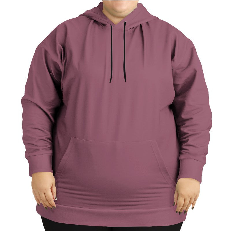 Medium Fully-Muted Pink Hoodie PLUS (PI-FM-ME) - Woman Front PLUS