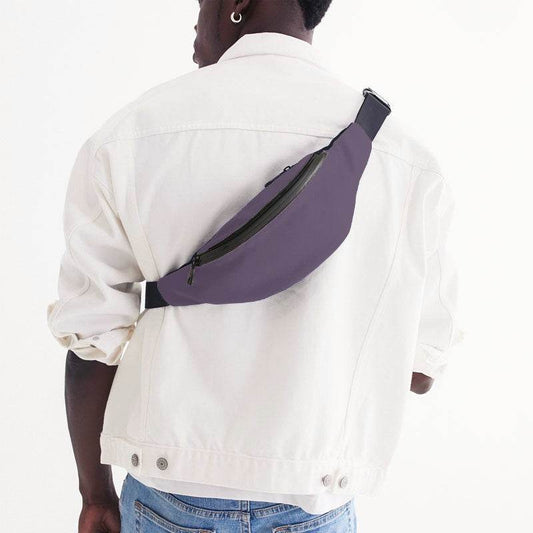 Medium Fully-Muted Purple Belt Bag (MPU2-FM-ME) - Man Back